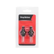 Versatile Guitar Strap Locks for Acoustic Electric Bass – Silver/Black