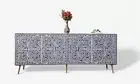 handmade bone inlay media console, bone inlay furniture, home decor furniture,