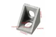Aluminium L Shape Right Angle Brace Corner Joint Bracket Furniture Fitting Shelf