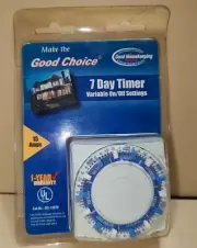 Make The Good Choice 7 Day Timer 15 Amps Backed by Good Housekeeping