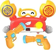 Crab Toys for Kids,Movable Crab Foam Balls Competition Game | LED Score Record Target Practice Competition Game for Favor