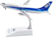 Pre-Built Model Aircraft 14CM 1/200 Scale Civilian Aircraft Model for Japan Airways B737-200 JA8413 Highly Detailed Airplane Miniature Airplane Model