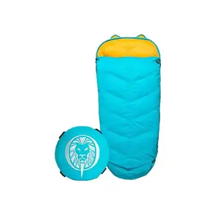 【QTACE】KID兒童系列 機能型睡袋 K3-3606 湖藍橘 羽絨睡袋 保暖睡袋 兒童睡袋 登山 露營 悠遊戶外