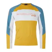 Long Sleeve T- Shirt MTB mt500 Burner Lite L/S Yellow/Blue Endura Cycling