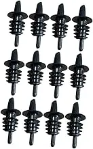 Mobestech 12Pcs Plastic Wine Bottle Pourers Wine Stoppers Spouts for Easy Pouring for Wine Oil Vinegar More Smooth Edges for Safe Use for Home Bars