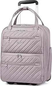 [LUGGEX] Underseat Carry On Suitcase, Grey Pink, S