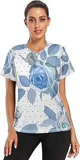 [Caihoyu] Asian Women's Activewear T-Shirt Breathable Workout Tops Running Short Sleeve Shirts for Running Badminton S-3XL