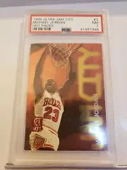 1995 Ultra Jam City Hot Packs Michael Jordan #3 Basketball Card - PSA 7