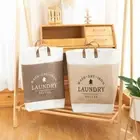 Collapsible Fabric Laundry Basket Foldable Dirty Clothing Orgnizer Bedroom