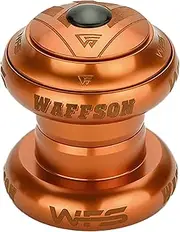 NV.73 1 Inch CNC Alloy Threadless Headset with Top Cap, Orange, HS03ZQORG