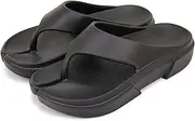 [Harssidanzar] Mens EVA Thick-Sole Flip Flops, Comfortable Non-Slip Casual Beach Slippers for Men HM202US