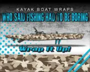 Pheasant Hunting Silhouette 14ft KAYAK VINYL WRAP KIT GRAPHIC DECAL/STICKER
