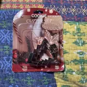 3 Pieces Cookie Cutter Set Christmas Trees Small Holiday Stainless Steel