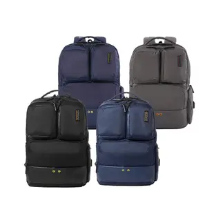 AT美國旅行者AMERICAN TOURISTER 筆電後背包/電腦包/雙肩包14吋Zork 2.0輕量減壓抗菌_黑/藍