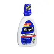 Orajel Antiseptic Mouth Sore Rinse, 16 oz (Pack of 1)