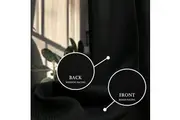 1 X Panel Eyelet 140-300cm (W)/ 221cm (D) Blackout curtain Stripe Ebony