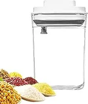 Coffee Canister With Airtight Lid,Vacuum Coffee Airtight Container - Manual Sealer, Kitchen Supplies, Stackable Dispenser For Sugar Flour Cereal Candy