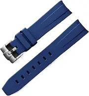 [HMCAUCVEJ] 20mm Curved End Watch Strap Fit For Rolex Fit For Yacht Master Fit For Oyster Perpetual Fit For Submariner Fit For Daytona Fit For GMT Fit For Datejust Day Date Explore Watch Band