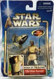 2002 Star Wars - Attack Of the Clones OBI WAN KENOBI - HASBRO