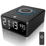 CD Player Alarm Clock Radio with Remote, Bluetooth Boombox CD Players for Hom...