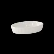 Tuxton China Inc DuraTux 5 oz. Eggshell Ceramic Crème Brule Dish - 2 Doz