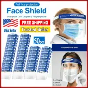 50-Pack Face Shield Reusable Washable Protection Cover Face Mask Made in USA