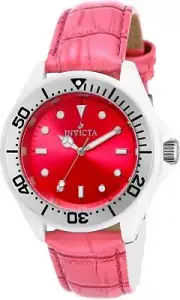 Invicta 11298 Pro Diver Ceramic Interchangeable Leather Strap Womens Watch