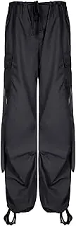 [Generic] Women's Quick Drying Cargo Pants Stretch Loose Pants Elastic Waist Drawstring Casual Jogging Hiking Yoga Sweatpants