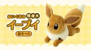 Pokemon Center Original Life-size Eevee Lying down Plush Doll toy Japan New