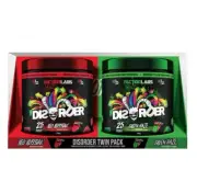New Faction Labs Disorder Pre-Workout Red Russian And Green Haze 2 x 200g