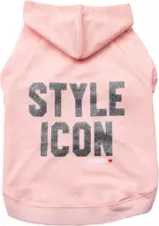 Christian Siriano New York Pink Style Icon Hoodie for Dogs, XS