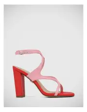 [Wittner] Radiance Leather Strappy Heel in Pink