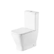 Azzurra White 60 Series Rimless Round Profile Wall Faced Back Inlet Toilet Suite WELS 4 Star 4.4L/Full