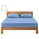 Grounding Sheets King Deep Pocket Organic Cotton With Silver Fiber Earth Fitt...