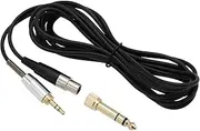 eMagTech Audio Upgrade Cable 3m Mini-XLR to 3.5mm & 6.35mm Audio Cable TPE Headphones Extension Cord Compatible with AKG K240 Q701 K702 K141 K171 M220