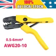 0.5-6 mm² Insulated Terminals Crimper Crimping Tool Pliers Yellow Blue Red AUS