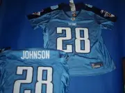 WOMEN'S REEBOK NFL TENNESSEE TITANS CHRIS JOHNSON JERSEY SIZE S