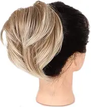 Messy Bun Hair Accessories Elastic Scrunchie for Women Messy Hair Bun Ponytail Extension, Straight Synthetic Hairpiece Short Ponytail Bun Extensions Hair Real Human Hair Buns (Color : F6-208)