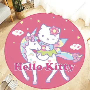 【品質保證】臥室床邊hello kitty地墊卡通可愛粉色公主凱蒂貓kt貓兒童地毯