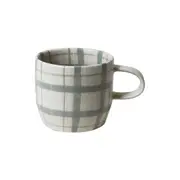 Robert Gordon Cat's Pyjamas Check Mug Duck Egg 350ml