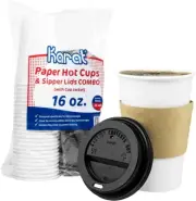 Pack of 250 16oz Disposable Hot Cold Cups Perfect for To Go Drinks and Parties