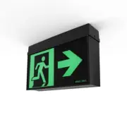 Ektor Mercury Core 24M Emergency Exit Sign Black | EV-MERCURY-CORE-24M-B