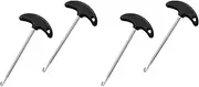 VENEKA 4Pcs Stainless Steel Hockey Skate Tightener Skate Key Tool Shoe Lace Puller Ice Roller Skate Tool for Ice-Skates