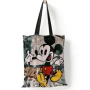 Anime Mickey Mouse B Tote Bag Canvas Shoulder Bag Kawaii Eco Shopping Bag