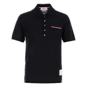[Thom Browne] Thom Browne RWB Stripe Polo Shirt II NUMERIC BLUE
