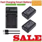 2x NP-Fw50 Battery +Usb Led Charger for Sony Alpha a6500 a6300 a6000 a5000 a3000