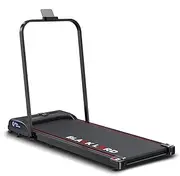 [Black Lord] Foldable Walking Pad Treadmill Under Desk with Handle Grip 2.4HP, 380mm Belt Running Machine for Home Gym, Portable Under Desk Treadmill Trainer with Remote Control, WK5-H Series