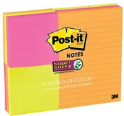 Post-It Super Sticky Notes Multi Combo 9-Pack