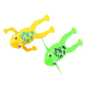 Cute Bathroom Tub Bathing Toy Clockwork Wind UP Plastic Bath Frog Baby kids A