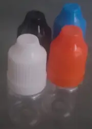 10ML 100x Pcs Plastic Dropper Bottles With Tamper Proof Caps